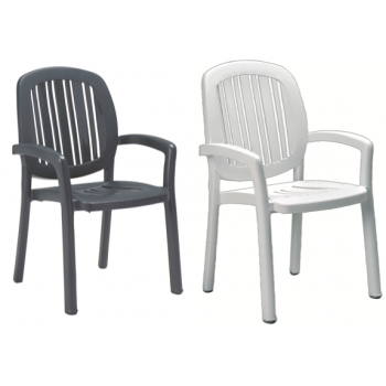 Ponza spise stol i plast (stabelbar)