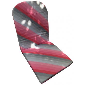 Hynde rød og grå skrå-stribet bomuld større 25B