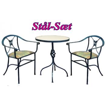 Blå smede-jern's 2 pers sæt. (826)