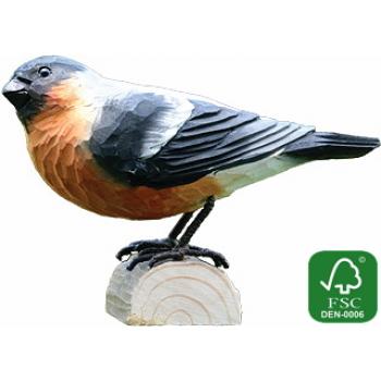 Fugle i træ - Dompap (ca. 11 cm. høj)