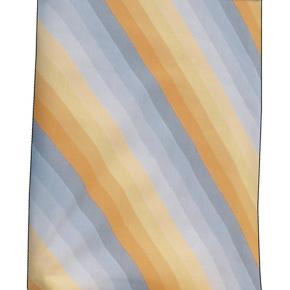 Dess. 912 Gul / Grå - Skrå-stribet Bomuld