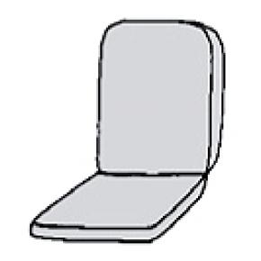 53 x 48 / 75 cm. Høj ryg B.K.S. - Havehynde (Størlse. xx 46L)